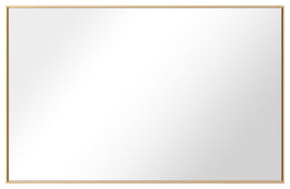 Rectangle Metal Framed Wall Mirror Bathroom Vanity Mirror, Gold, 20"x30
