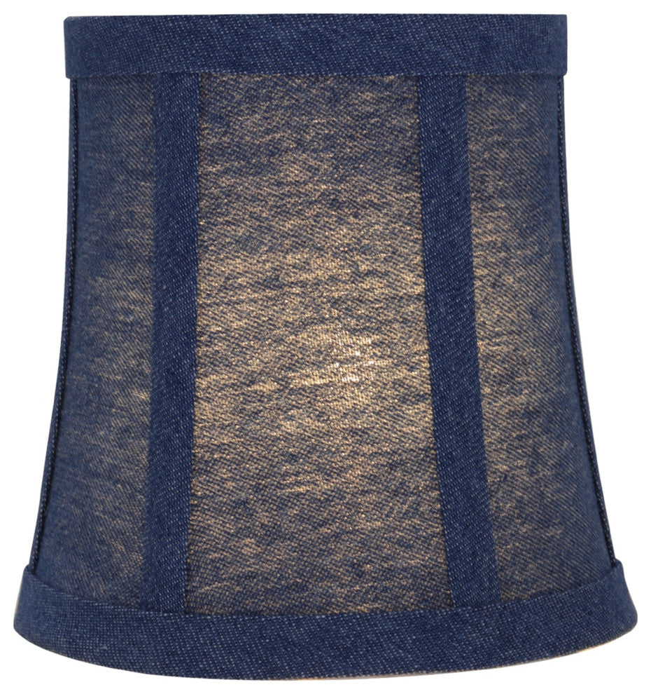 30361-6 Small Bell  Chandelier Clip On Lamp Shade Washing Blue 4"x5"x5"