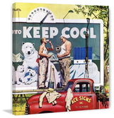 "Billboard Painters" Painting Print on Canvas by Stevan Dohanos