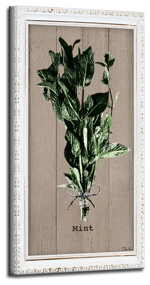 Mint Wrapped Canvas Botanical Kitchen Wall Art