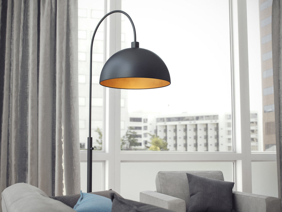 Kenroy 35348BL 1-Light Floor Lamp, Dimitri