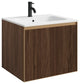 Perlato Slat 24" Bathroom Vanity, Matte Gold Trim, 24", No Sinktop Included