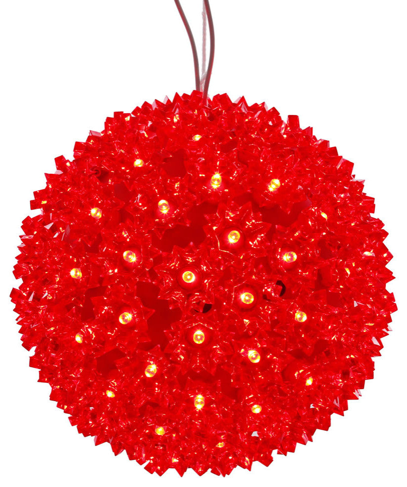 Vickerman x120603 6" Starlight Christmas Ornament With Red LED Lights