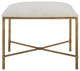 Uttermost Avenham Small Gold Framed bench
