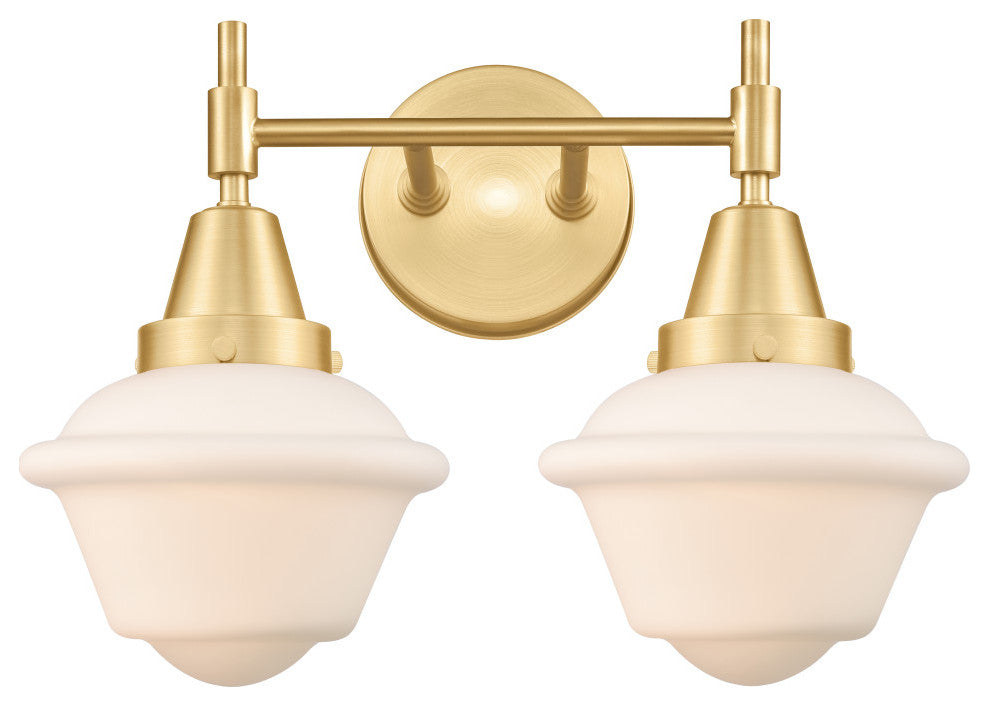 Innovations 447-2W-SG-G531-LED 2-Light Bath Vanity Light, Satin Gold