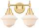 Innovations 447-2W-SG-G531-LED 2-Light Bath Vanity Light, Satin Gold
