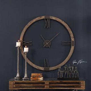 Uttermost - 06454 - Wall Clock - Marcelo - Aged Iron