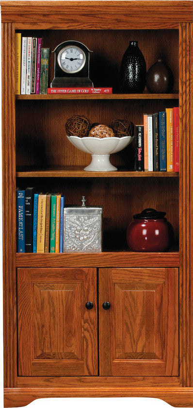 Eagle Furniture Oak Ridge 72" Open Bookcase, Lite Oak