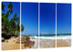 "Tropical Paradise" Canvas Print, 4 Panels