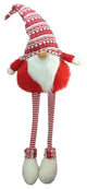 37" Hanging Leg Gnome With Christmas Snow Cap and Red Sweater