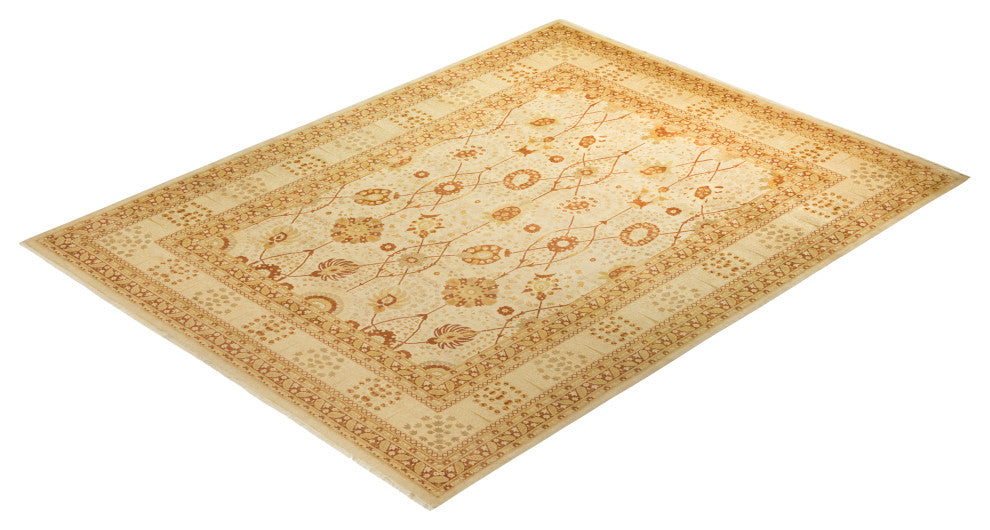 Mogul, One-of-a-Kind Hand-Knotted Area Rug Ivory, 9'4"x12'2"