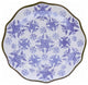 Samana Collection 16 Piece Euro Blue Wavy Edge Stoneware Set
