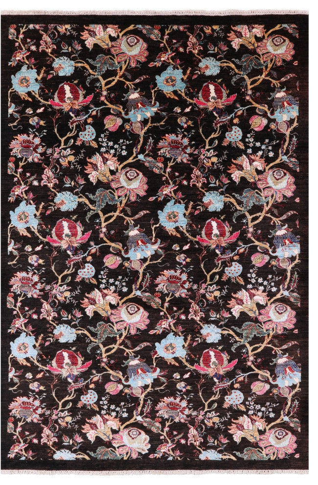 Persian Tabriz Hand-Knotted Wool Rug 6' 9" X 9' 10" - Q12749