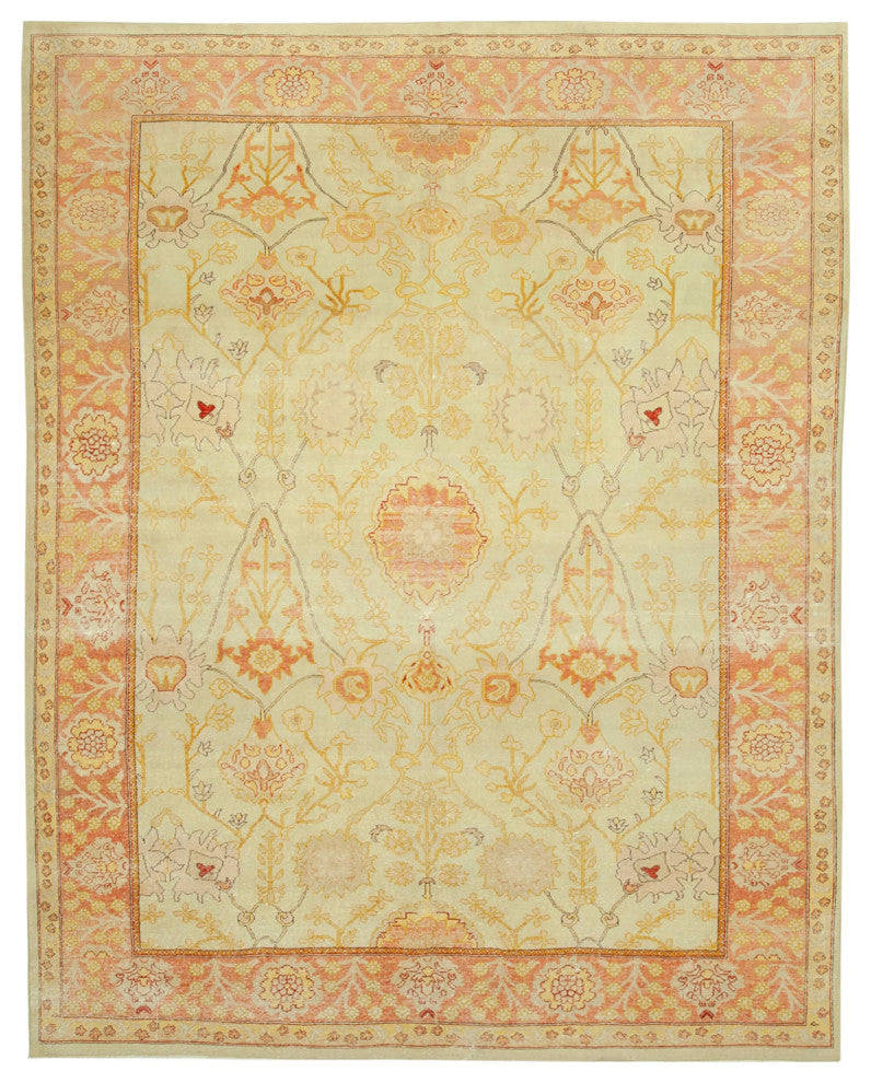 Rug N Carpet - Handmade Oriental 7' 10" x 10' 0" Soft Oushak Area Rug
