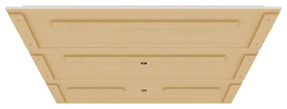 Tribeca 62.99 Floating Entertainment Center in Off White and Terra Orange Pink