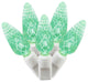 Vickerman X6W8504 Green Led Light On White Wire, Christmas Light Strand
