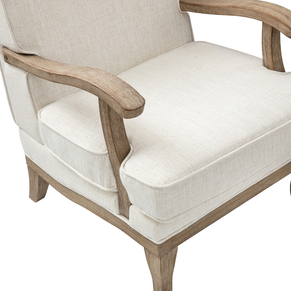 Peppone Armchair, Set of 2, Ivory