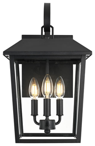 Home Living 10" Outdoor Wall Sconce, Black