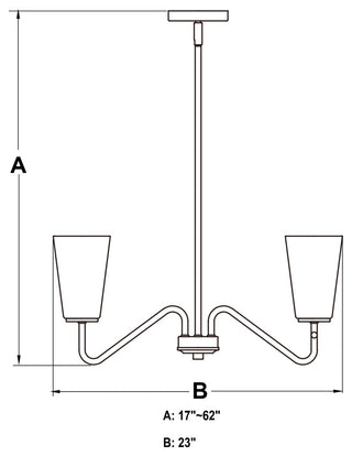 Beverly 5 Light Gold Muted Brass Chandelier Fixture Clear Glass Shade