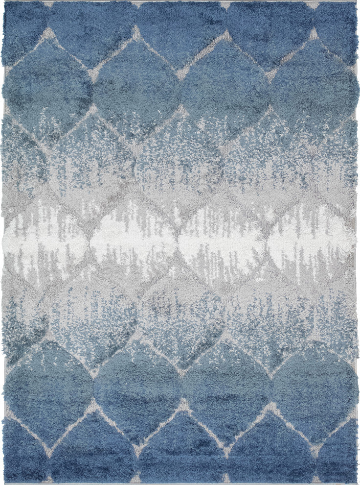 Noori Rug High-low Theron Blue/Grey Rug