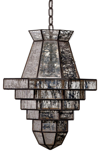 Imperial 1-Light Glass and Metal Pendant