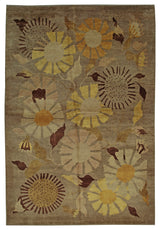 Brown Transitional All Over Ningxia Area Rug
