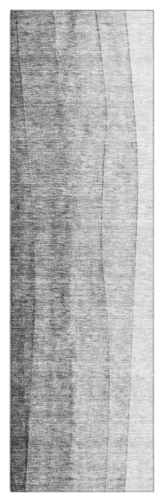 Premium Machine Washable Mayfield AMF690 Gray 2'3" x 7'6" Runner Rug