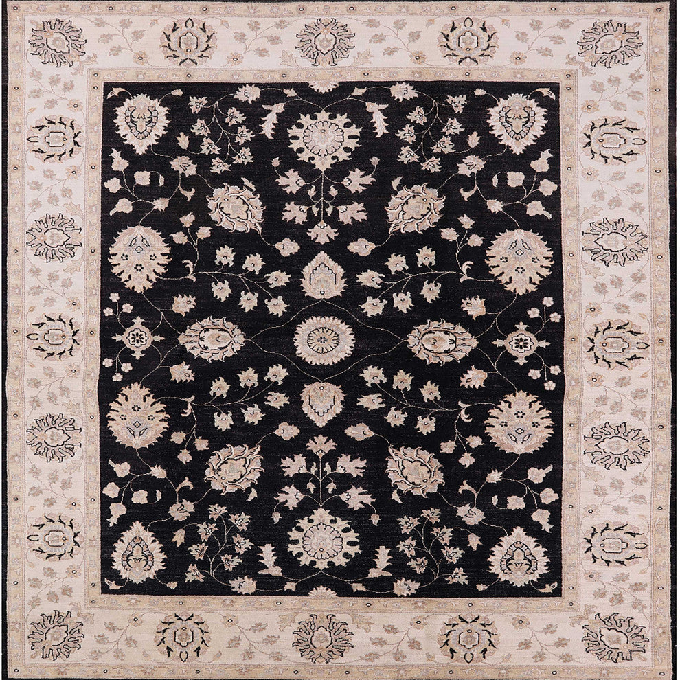 Ahgly Company Indoor Square Mid-Century Modern Area Rugs, 8' Square