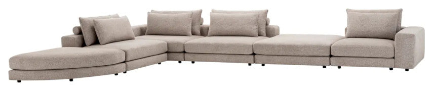 Greige Modular Sofa, Eichholtz Lounge Club