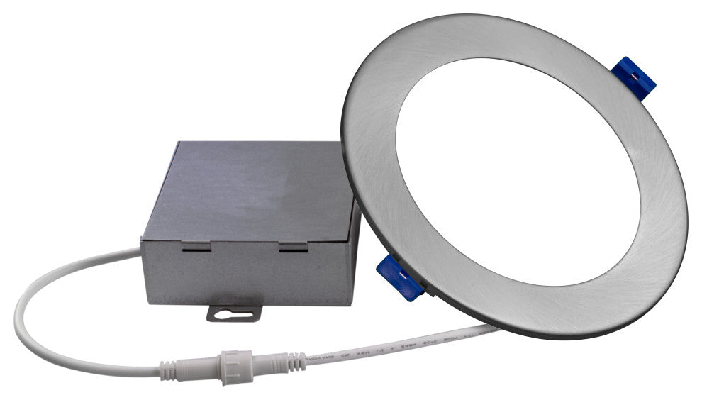DLE6 Series 6" Round Downlight, Nickel, 5000k