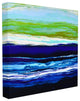 Acrylic Resin Ocean Sea Breeze Air Abstract Canvas Wall Art, 24"x24"