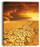 "Drought Land Under Dramatic Sky" Modern Landscape Wall Art Canvas, 30"x40"