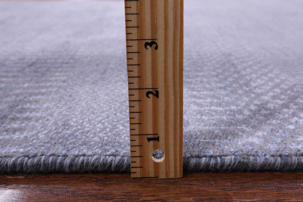 3' 2" X 5' 1" Wool and Silk Savannah Grass Handmade Rug Q11533
