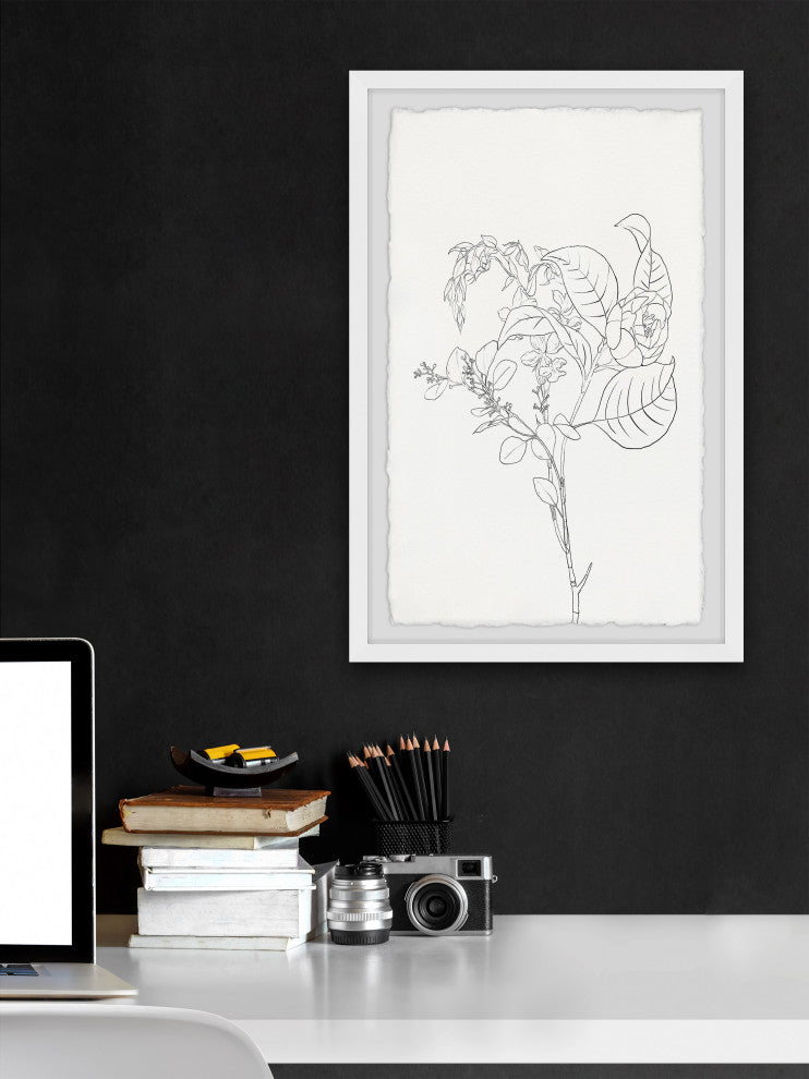 "Propagating Foliage" Framed Painting Print, 12x18