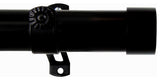 Cap 1.5" Curtain Rod 115-165", Black