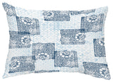 Patches 14"x20" Decorative Abstract Outdoor Pillow, Navy Blue