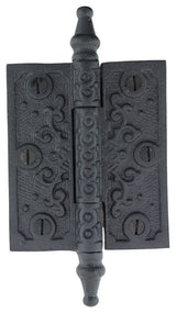 Black Cabinet Hinge Wrought Iron Butt Hinges Victorian Steeple Tip Flush Hinges