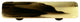 Art Glass Rectangle Swirl Pull, Alum Post, Black Swirl French Vanilla