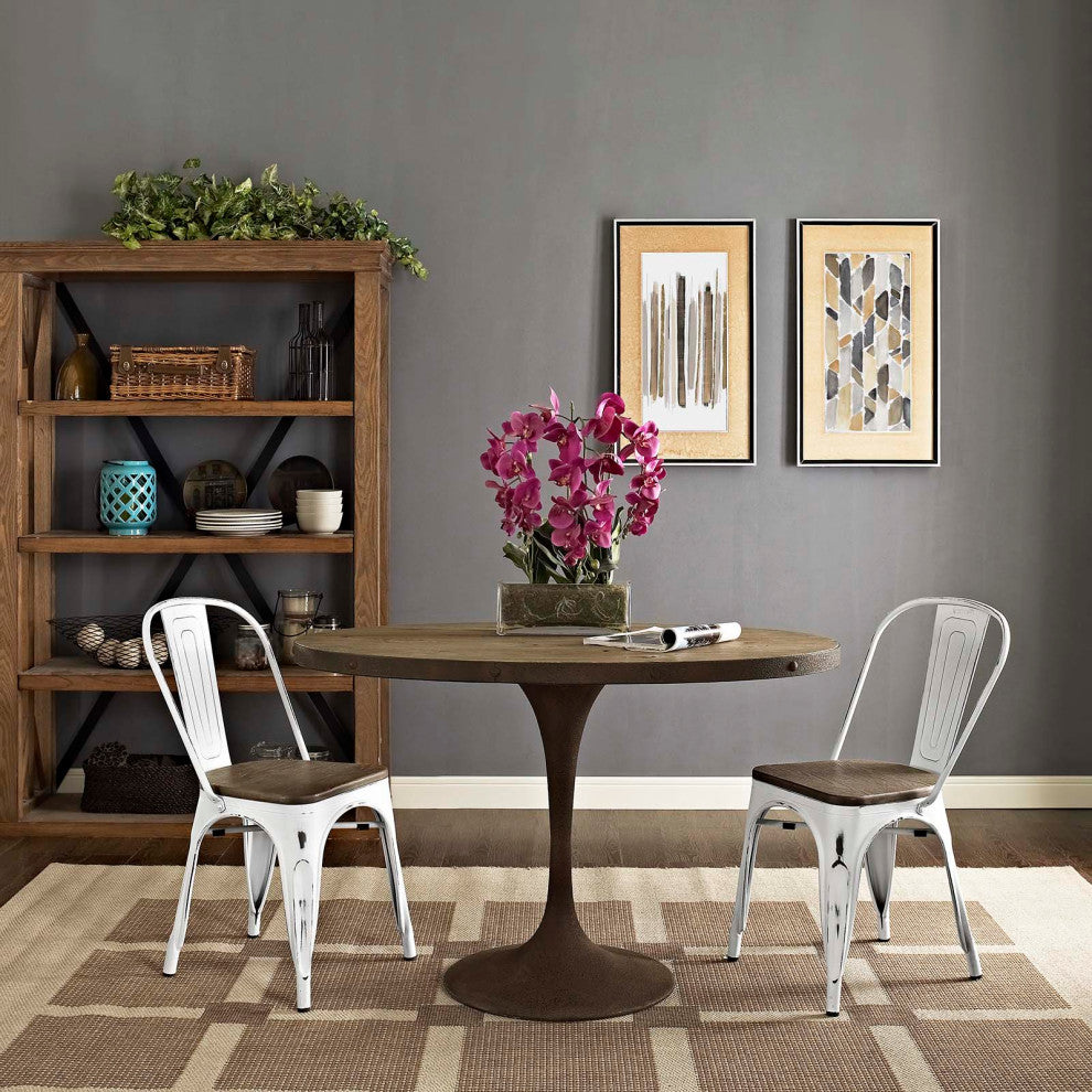 White Promenade Dining Side Chair Set of 2