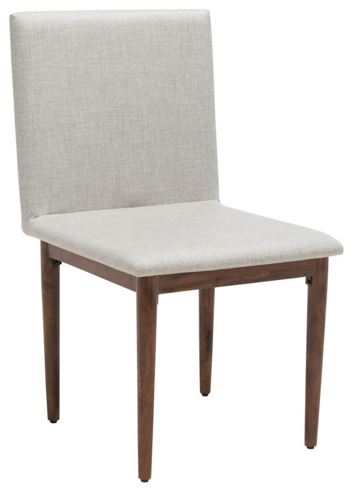 Safavieh Couture Milana Dining Chair Walnut/Light Grey