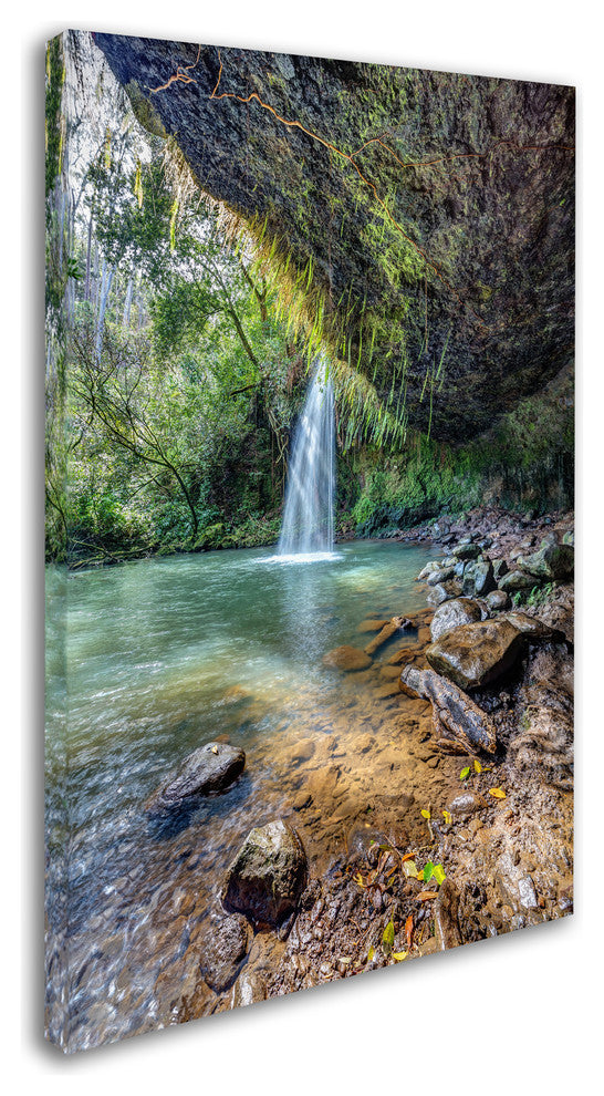 Pierre Leclerc 'Twin Falls' Canvas Art, 32x22