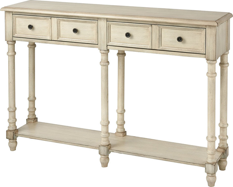 STEIN WORLD 16935 Hager Antique Cream Console Table