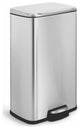 8 Gal. Fingerprint Free Brushed Stainless Steel Rectangular Kitchen Trash Can