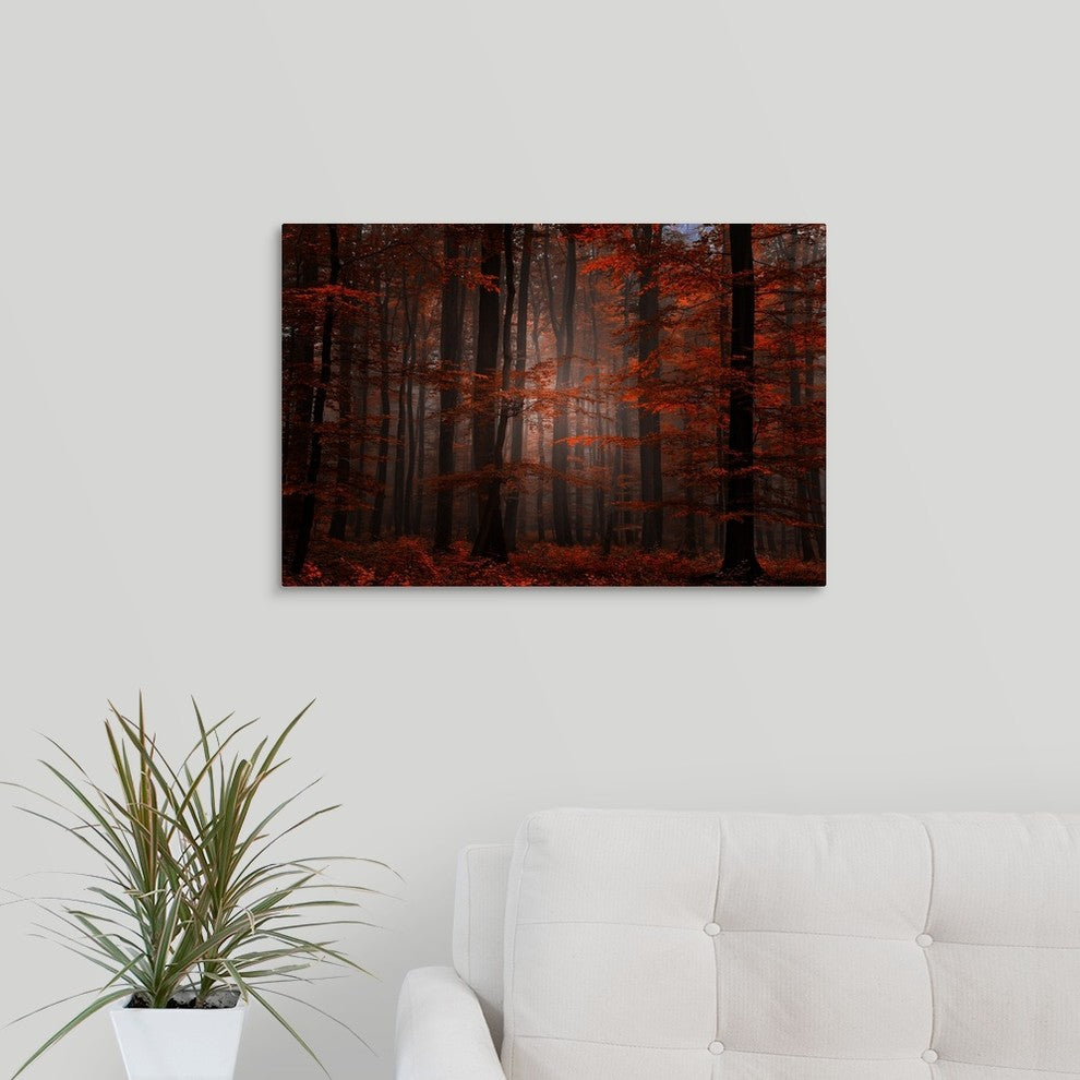 "Spiritual Wood" Wrapped Canvas Art Print, 24"x16"x1.5"