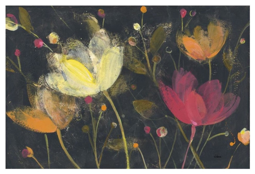 "Moonlight Garden II" Digital Paper Print by Albena Hristova, 62"x42"