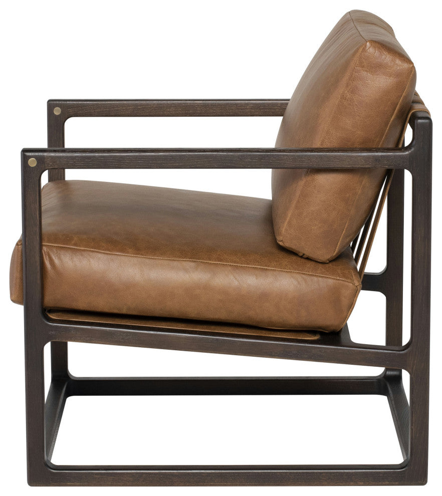 Lian Desert Leather Occasional Chair
