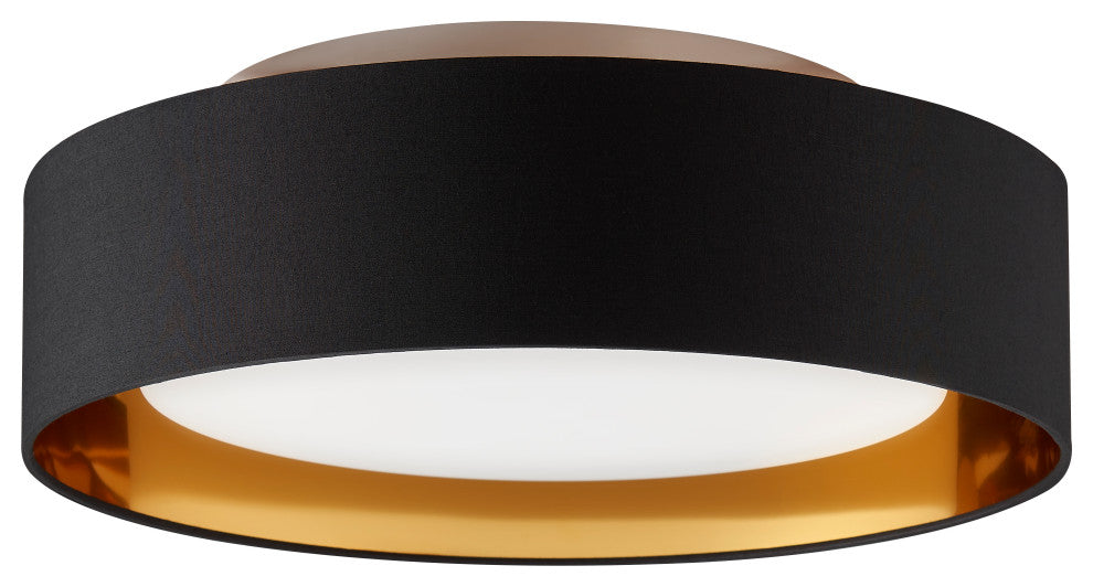 Naomi Flush mount  Black outside gold Inside