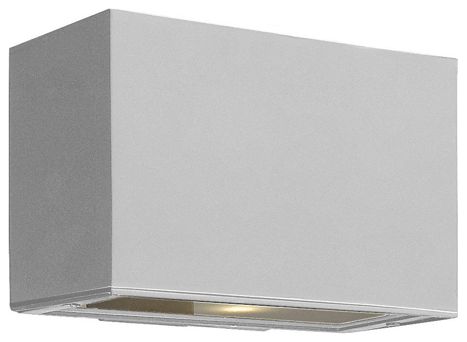 Hinkley Atlantis Outdoor Small Up/Down Light Wall Mount Lantern, Titanium