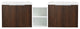 BNK Wall-Mounted Bathroom Cabinet Set with Soft-Close Doors, California Walnut, 60inch