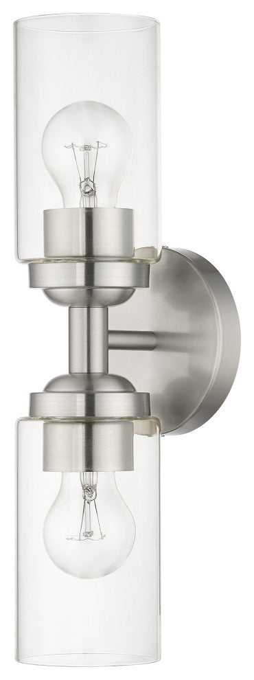 Whittier 2-Light Brushed Nickel Vanity Sconce